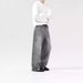 Unisex Washed Grey Straight-Leg Jeans – Vintage Hip-Hop Style With Anti-Wrinkle Cotton (Relaxed Fit)_mkmklike.com