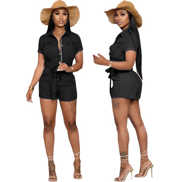 Women's Clothing Fashion Denim Women's Slim Jumpsuit_mkmklike.com