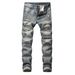 2025 New Mens Jeans Brands Straight Jeans Men Zipper Hole Streetwear Casual Pants Denim Trousers Pantalones Hombre Y2K Clothing_mkmklike.com