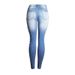 Women's Clothing Ripped Slim Fit Stretch Small Feet Lead Jeans _mkmklike.com