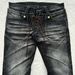 Men's Y2K Street Style Flared Jeans Double Waist Distressed Drawstring Design Gothic Retro Washed Trousers European American Cross Border_mkmklike.com