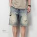 Men's Trendy Brand Denim Shorts Summer Thin Style 2026 New Arrival Five Point Pants Fashionable mid Length Hong Kong Korean Style_mkmklike.com