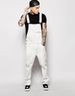 Men's Clothing New Denim White Bib Pants Slim Fit Slim Men's Long Pants Station New Bib Pants Men's_mkmklike.com