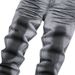 Men's Gray Graffiti Coated Stretch Jeans | Urban Artistic Denim Pants With All-Over Print_mkmklike.com