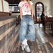Men’s Clothing Large Size Vibe Washed Old Machete Denim Cropped Pants Women's Street Loose Slim Wide Leg Mid Length Pants Trend_mkmklike.com