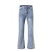 Men's Clothing Bootcut Bamboo Pattern Silo Flared Jeans Cleanfit Loose Slim Trousers_mkmklike.com