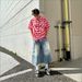Men's Clothing Unisex Retro Floral Print Jeans Loose Straight Leg Casual Cropped Wide Leg Pants Trendy High Street Style_mkmklike.com