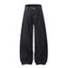 2025 American High Street Cleanfit Black Scimitar Jeans Unisex Washed Loose Straight Wide-Leg Pants_mkmklike.com
