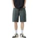 Men's Clothing Summer Thin Light Blue Denim Shorts Men's Straight Loose Versatile American Style Handsome Shorts Trendy_mkmklike.com