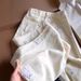 Women's Clothing Cream Yellow Bear Embroidered Straight Jeans For Women New Design Cute High Waist Slim Casual Long Pants_mkmklike.com