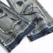 Men's Washed Blue Slim Fit Mid Waist Flared Denim Jeans - High Street Fashion With Embroidery Detail & Elastic Comfort_mkmklike.com
