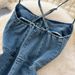 Vintage French Style Square Neck Halter Denim Dress - Elegant Backless Midi Dress With Single Row Buttons For Women_mkmklike.com