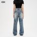 Men's Clothing And Women Washed Slim Fit Simple Trendy Machete Loose Casual Trousers_mkmklike.com