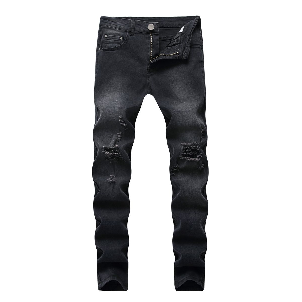 Punk Street Style Ripped Skinny Jeans Men Vintage Wash Solid Denim Trouser Mens Casual Slim Fit Pencil Denim Holes Pants 2025_mkmklike.com