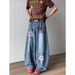 American Three-dimensional Star Jeans Men's And Women's Design Sense Loose Straight Wide-leg Pants Loose Lazy Casual Overalls_mkmklike.com