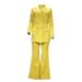 Women's Elegant Streetwear Solid Color Polyester Blazer Suits_mkmklike.com