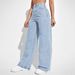 High-Waisted Straight-Leg Jeans For Women - Stretch Denim, Relaxed Fit, Vintage Wash (XS-7XL)_mkmklike.com