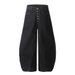Camouflage Scimitar Trendy Men's Wide-Leg Cargo Long Pants Button Front Design Sense Stitching Banana Jeans_mkmklike.com