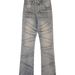 Men's Clothing Retro Heavyweight Distressed Line Bearded Jeans Men's Cleanfit Washed Slimming Pants_mkmklike.com