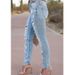 Women's Distressed Skinny Jeans – Mid-Rise Cotton Stretch Denim With Ripped Details (S-2XL, Light Wash)_mkmklike.com