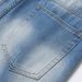 Men's Distressed Denim Shorts Straight Leg Mid Rise Knee-Length Ripped Jean Shorts For Men, Vintage Washed Casual Cargo Shorts_mkmklike.com
