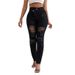 Women's Clothing Denim Autumn High End Large Size Ripped High Waist Slim Niche Washed Women's Jeans_mkmklike.com