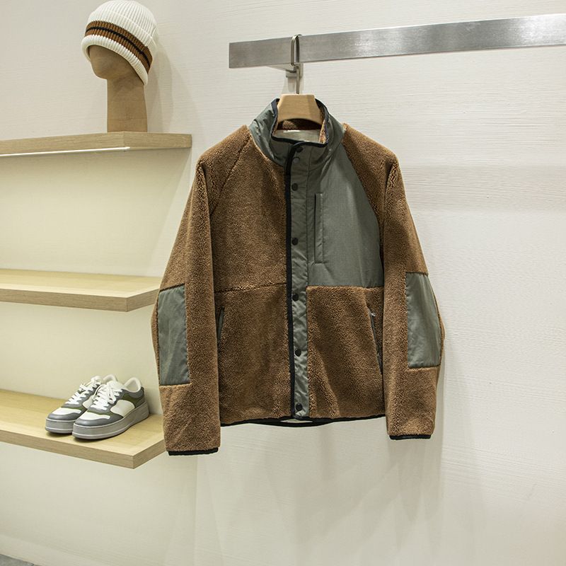 Version Of Guanxi's Same Style! Reversible LP Autumn Winter Lamb Wool Unisex Loose Teddy Jacket Padded Coat_mkmklike.com