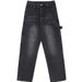 LKTM Wear # American Street Logging Work Clothes Micro Horn Jeans Men's Design Trendy Brand Rascal Handsome Pants_mkmklike.com