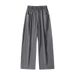 Men's Lyocell Ice Silk Jeans – Summer Loose Straight Fit | Breathable & Lightweight Tencel Washed Denim Pants_mkmklike.com