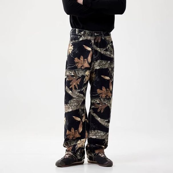 Men's Cool Distressed Denim Jeans – Relaxed Fit Streetwear Jeans With Vintage Wash & Stretch Comfort_mkmklike.com