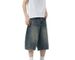 Men's Clothing & Archer0603 & Summer Shorts Versatile Distressed Trendy Vibe Jeans Men's Curved Blade Pants Wide Leg Capri Pants_mkmklike.com