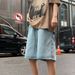 Men's Summer Denim Shorts, Casual Straight Leg 5-Inch Shorts With Stretch, Comfortable Breathable Quick-Dry Fabric, Street Style_mkmklike.com