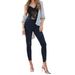 Women's Fashion High-waisted Small Feet Washed Ripped Jeans_mkmklike.com