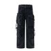 Style Multi-Pocket Ribbon Jeans For Men American High Street Washed Functional Hip-Hop Loose Straight Long Pants_mkmklike.com