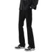 American Vibe Black Flared Jeans For Men, High Street Denim, Slim Straight Casual Pants, 2024 New Model_mkmklike.com