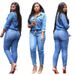 Fashion European And American Fashion Strap Jeans Women's Fit Casual Jumpsuit_mkmklike.com