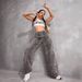 Women's Clothing Fashionable Cheetah Print Straight Leg Jeans For Women - Retro Streetwear Cotton Blend Casual Pants With Washed Denim Effect_mkmklike.com