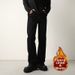 Men's Fleece-Lined Relaxed Fit Straight Leg Jeans - Winter Warm Comfort Denim Pants_mkmklike.com