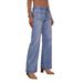 High Waisted Straight Leg Jeans Women's Clothing 2025 Spring New Item, Slim And Wide Leg Retro Style Pants_mkmklike.com