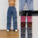 Women's Clothing Fashion Street Style Pocket Diamond Casual Jeans_mkmklike.com