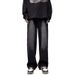 Men's Washed Straight Leg Jeans Casual Loose Fit Mid Waist Wide Leg Pants Trendy Brand Floor Length For Spring Autumn_mkmklike.com