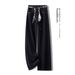 Clair Clair Fashion Denim Blue Jeans Straight Women Spring Autumn New Retro Hong Kong Style Wide Leg Floor-Length Pants_mkmklike.com