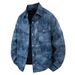 American Tie Dye Long Sleeved Shirt Men In Spring Autumn, New Casual Loose Collared Jacket For Men, Cool And Stylish_mkmklike.com