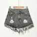 Plus Size Ripped Denim Shorts For Women Frayed Edges American Street Style Retro A-Line Hot Pants Summer Wear_mkmklike.com