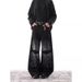 Men's Oversized Distressed Denim Jeans Gothic Streetwear Pants with Thorn Embroidery Flared Hem Dark Aesthetic for Urban Edge_mkmklike.com
