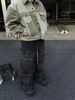 "Unisex RO-Style Wide Leg Jeans - Washed Smoky Gray Oversized Denim Pants With Vintage Vibe (S-XXXL)"_mkmklike.com