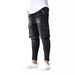 European And American Men's Multi-pocket Stretch Jeans Zipper Decorative Tooling Jeans_mkmklike.com