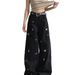 New Cleanfit Black Striped Puppy Straight-leg Versatile Curved Jeans For Men And Women, American High Street Style Pants_mkmklike.com