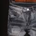 Men's Textured Black Casual Shorts Loose Fit Wrinkle Design 5 Inch Inseam Straight Leg Summer Short Pants_mkmklike.com