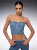 K Sexy And Fashionable Slim Fit Waist Cinched Short Denim Vest For Women_mkmklike.com